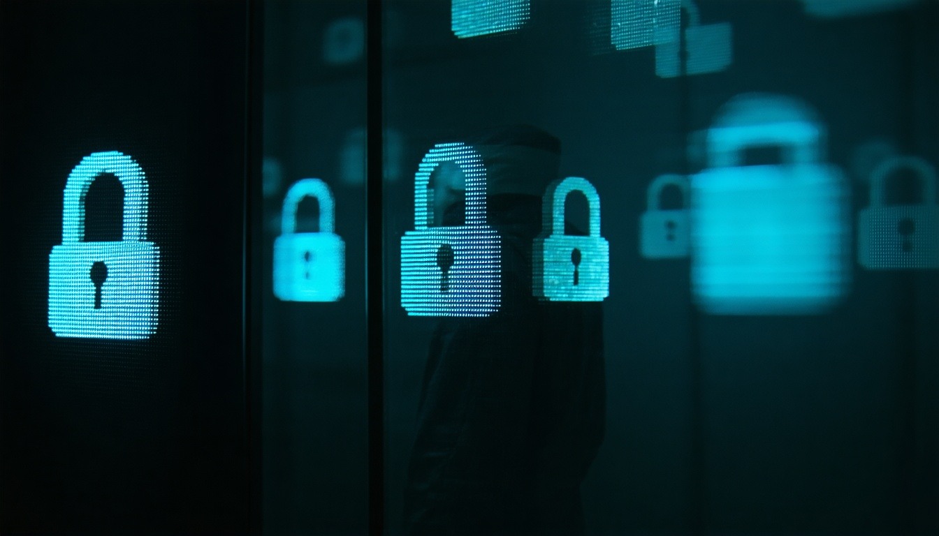 in the mirror several hacker symbols